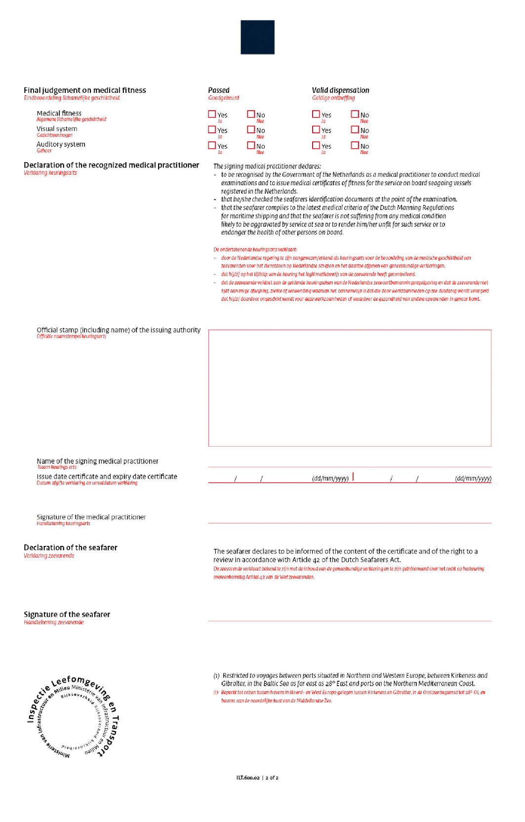 Keuringsreglement voor de zeevaart 2012 - Netherlands Regulatory Framework  (NeRF) – Maritime